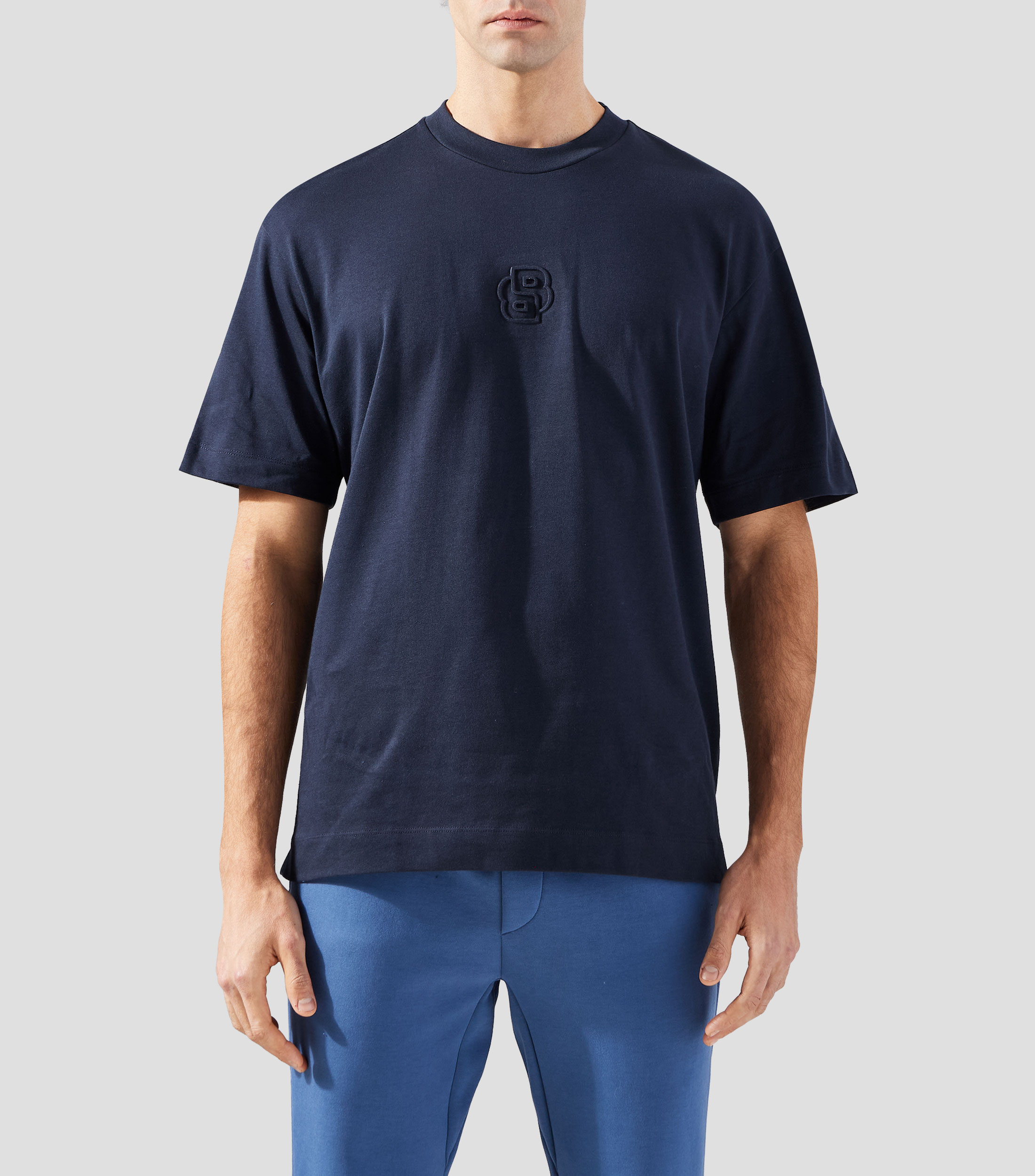 Playera cuello redondo manga corta lisa Hombre